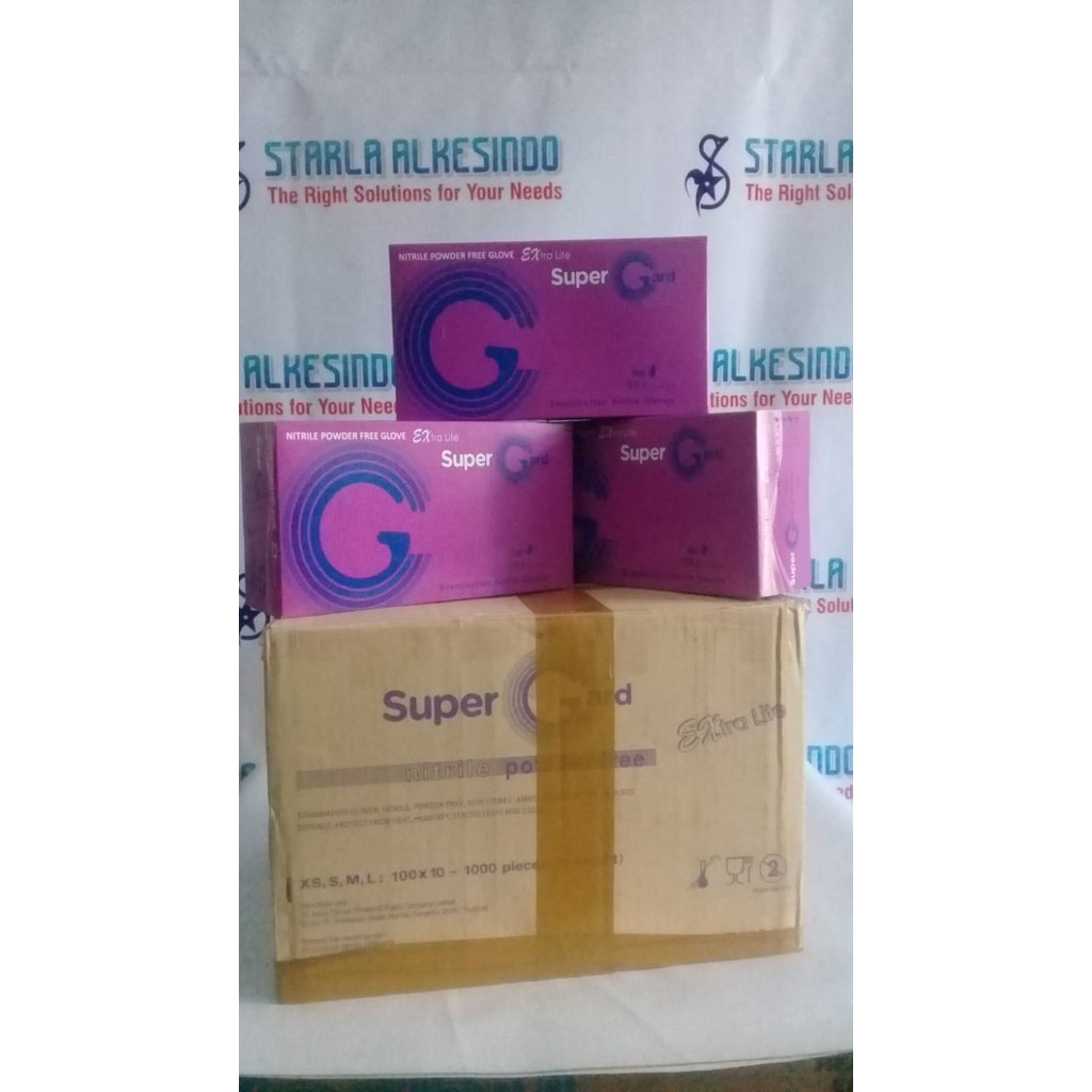 Terbaru Sarung Tangan Nitril Supergard/Supergard Nitril Gloves Promo Terlaris