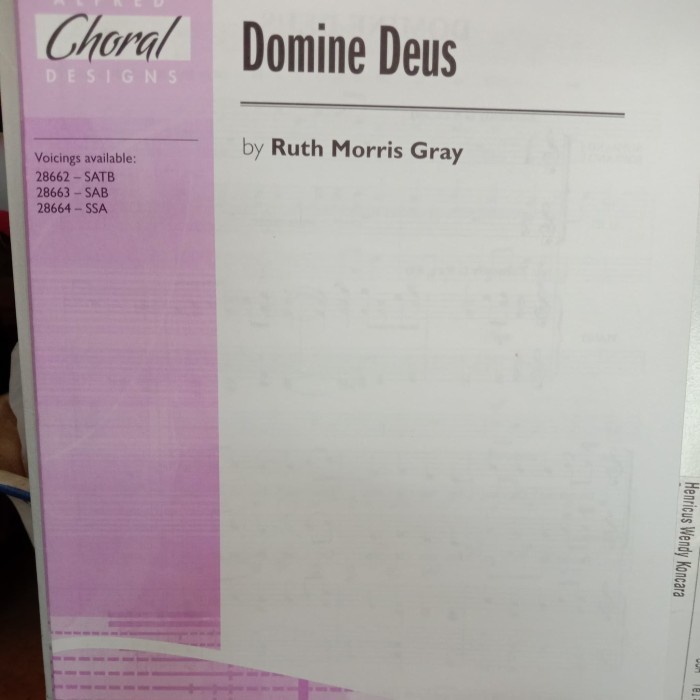 Domine Deus - Ruth Morris Gray - SSA