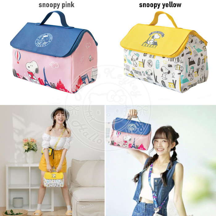 Risti Tas Tenteng Serbaguna Bekal Bentuk Rumah Snoopy