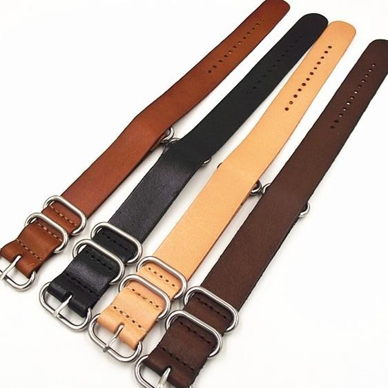 Tali Jam Tangan Kulit Asli Zulu Leather Strap 18mm Paling Murah