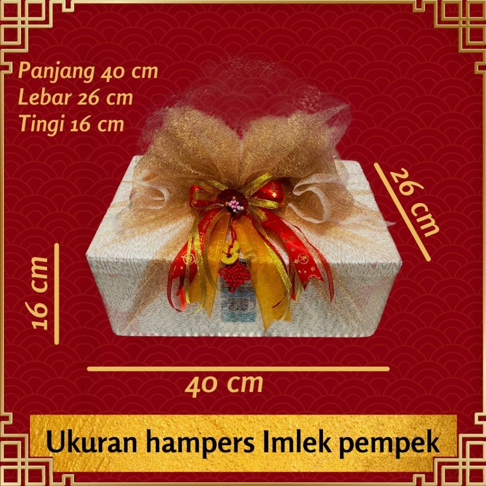 

CNY Hampers Imlek Sincia Chinese New Year hadiah gift kado parcel parsel pempek mpek empek Satria Frozen beku isi 7 Pack