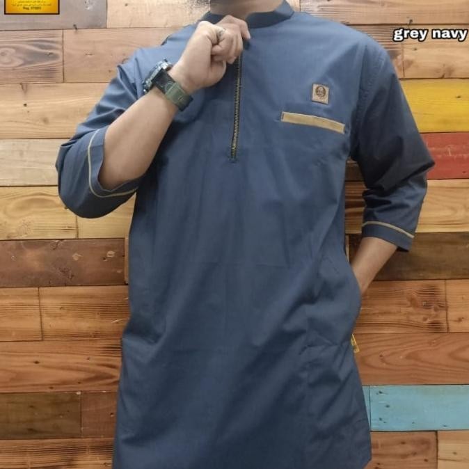 baju koko pria dewasa - kurta al amwa - baju koko baihaqi oblong