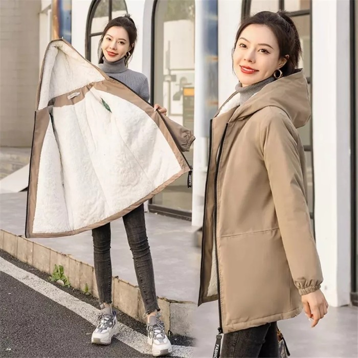 READY Jaket Casual Wanita Panjang,Long Coat,Jaket Winter Wanita, Jaket Korea