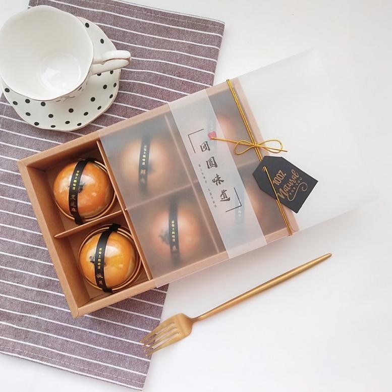 

Spesial Discount Mooncake box 6 75gr transparan brown / Red Mcb Brown/Red 6 75gr dus mooncake packaging kue bulan