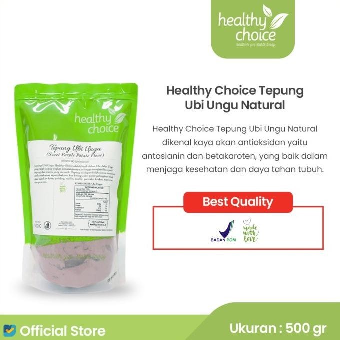 

Healthy Choice Tepung Ubi Ungu Natural 500 gr