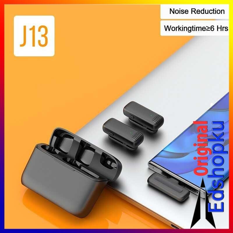 Mikrofon Mic Wireless Lavalier Lapel Microphone Podcast Live Lightning