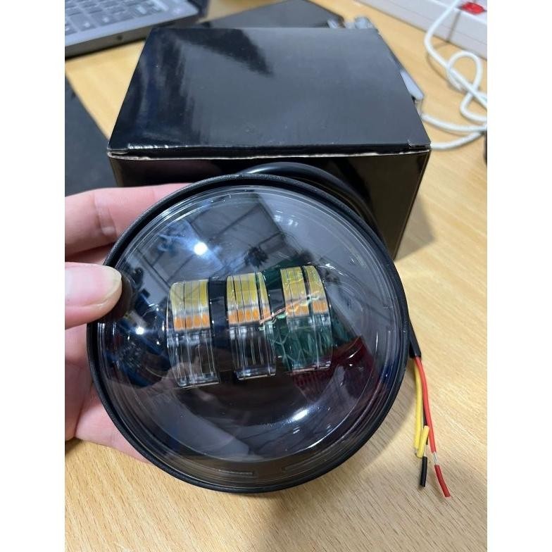 (AKSESORIS MOTOR) Lampu Daymaker 2mode  C70, C50_Pispot UK 4,5 Inchi import 2 mode