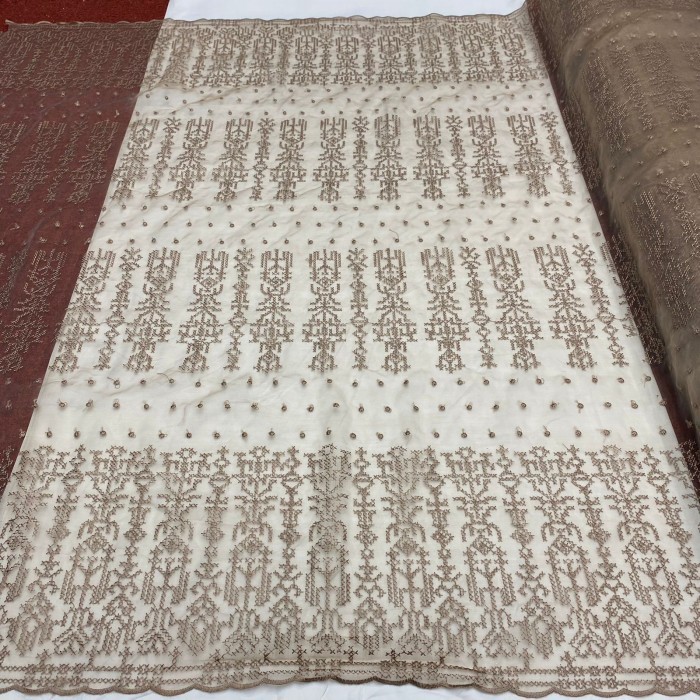 Terlaris Kain Organza Motif/Kain Organza Bordir/Organza Motif Premium Sapto Promo Terbaru