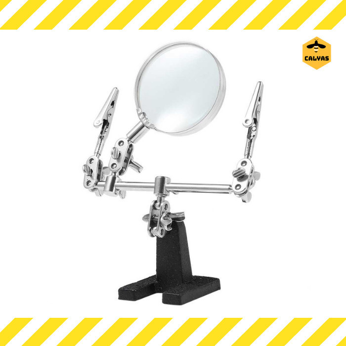 

Terlaris Kaca Pembesar Service Dgn Penjepit Magnifying Glass Helping Hand Tool Promo Terbaru
