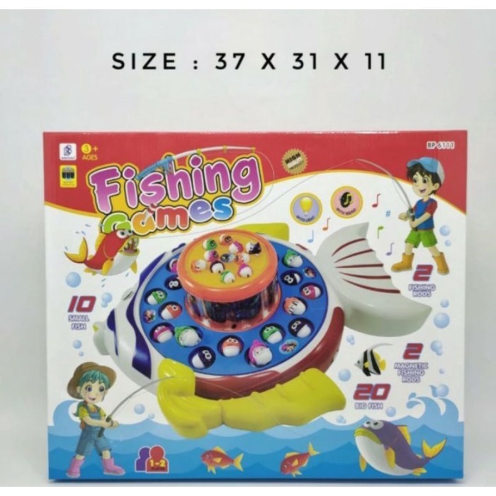 Game - New Mainan Pancing Ikan Fishing Game Baterai Pancing Pancingan Ikan