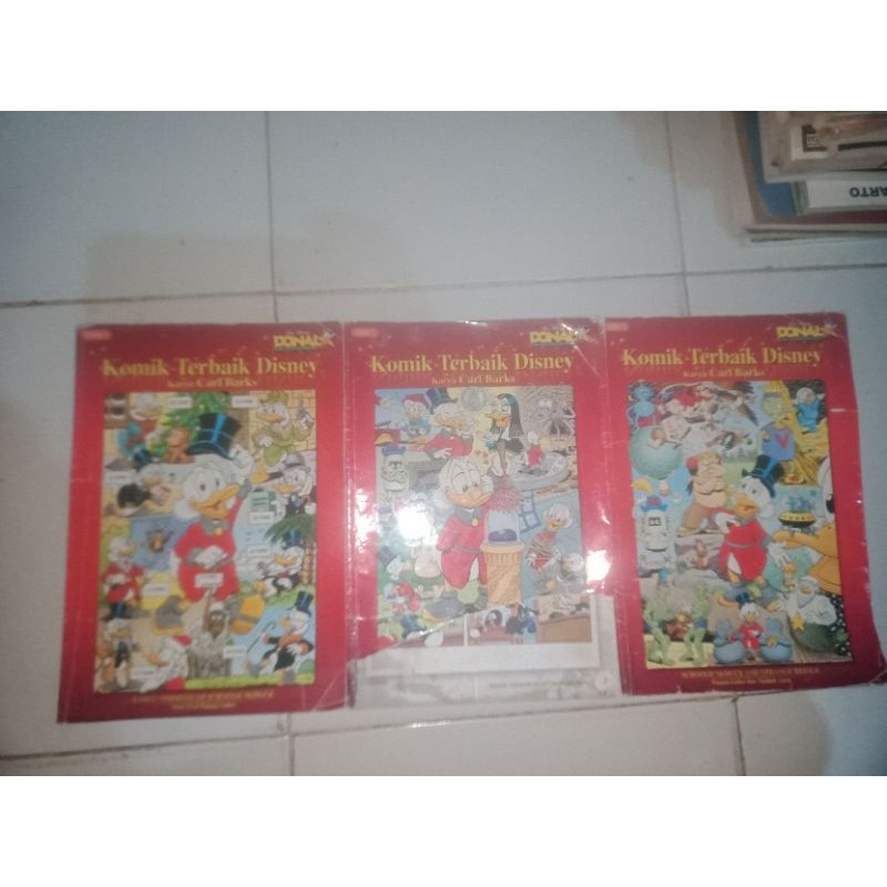 BUKU ASLI DONAL KOMIK TERBAIK DISNEY KARYA CARL BARKS SERI 1 2 DAN 3