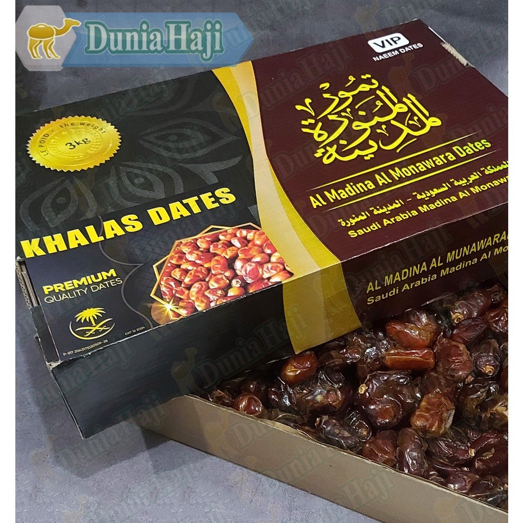 

KURMA KHALAS DUS 3KG ARABIAN KALAS PREUM DATES KHOLAS MADINAH