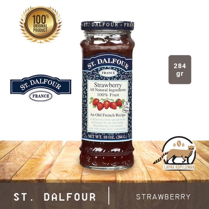 

Selai St. Dalfour Strawberry Jam 284 Gr