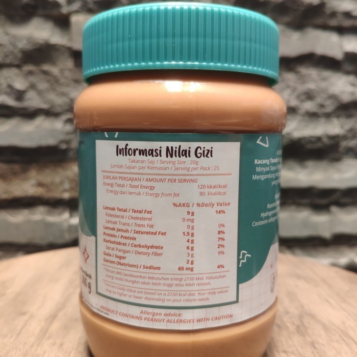 

Noccio Peanut Butter 500 Gram / Noccio Selai Kacang 500Gr