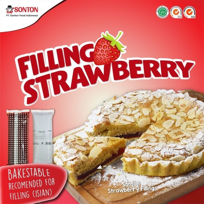 

Sonton Strawberry / Filling / Isian Kue / Selai Roti 1 Kg