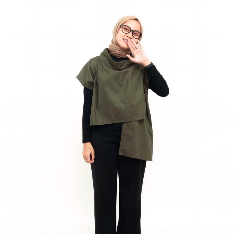 Holapalme Nakka Vest Vest Polos Vest Katun Rompi