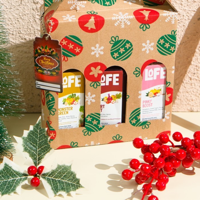 

Ready Christmas Hampers / Hampers Natal & Tahun Baru / 4 - 6 Bottle Juice