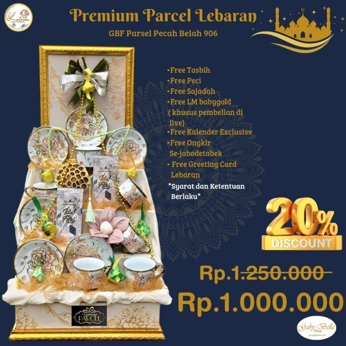 

Ready Parcel Lebaran GBF 906,Hamper Pecahbelah,ParcelJABODETABEK