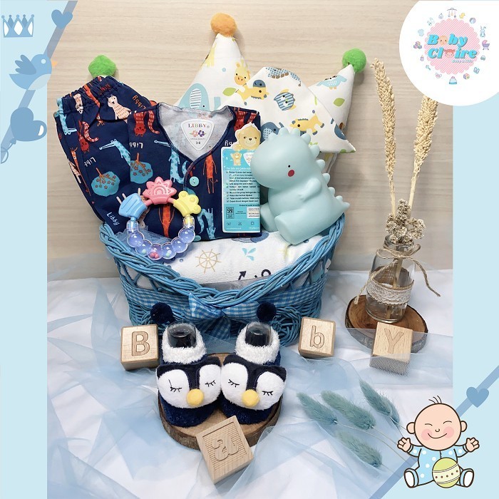 

Ready Libby hampers baby boy set,kado lahiran bayi laki-laki,ulang tahunanak