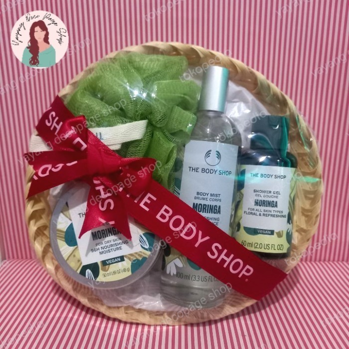 

Ready the body shop moringa gift set paket seserahan kado parcel ramadan