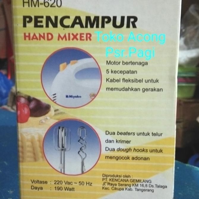 TERMURAH SALE MIXER HAND/PENCAMPUR TANPA MANGKOK MIYAKO HM-620