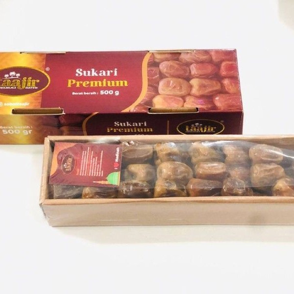 

Kurma - Kurma Sukkari Premium Taajir Kemasan 500 Gr