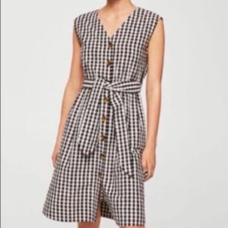 Mango plaid dress