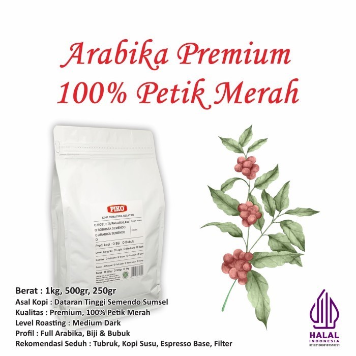 

Biji Kopi Bubuk Arabika Premium Petik Merah Semendo Espresso Coffee