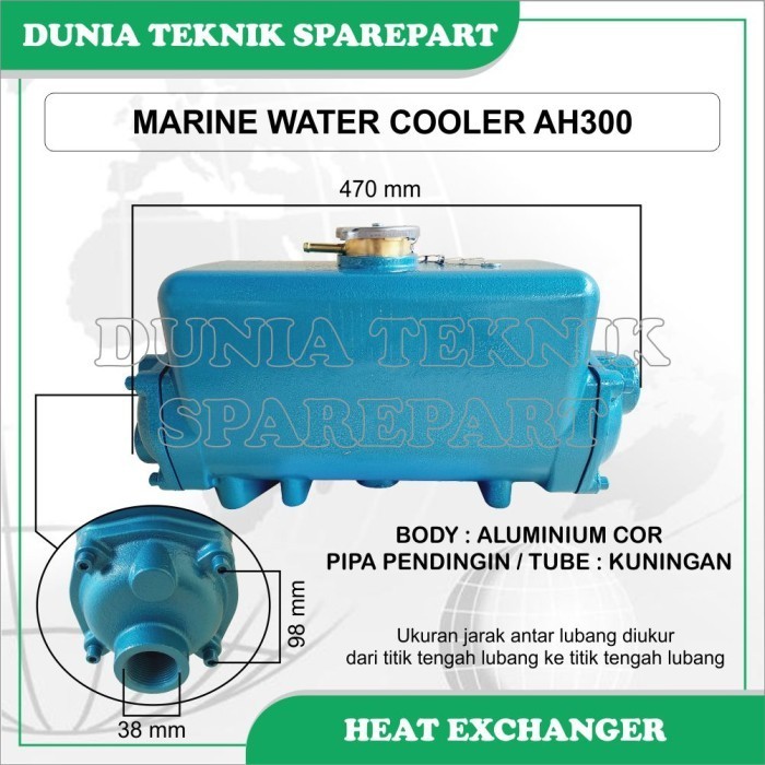 Ah300 Pendingin Mesin Kapal / Water Cooler / Heat Exchanger / Radiator Original Dan Terpercaya