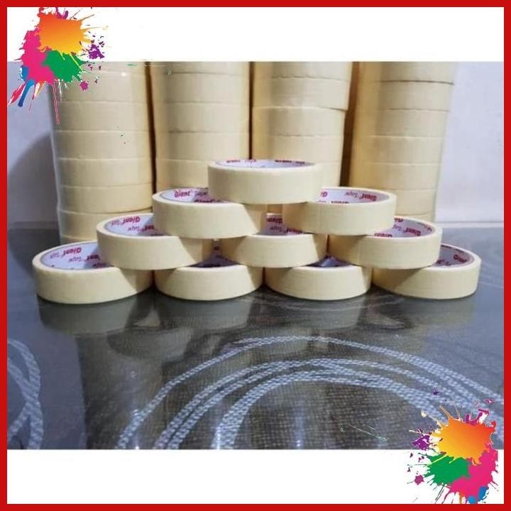 

(kmt) masking tape 24 mm / lakban kertas 1 inch harga perlusin isi 12pcs