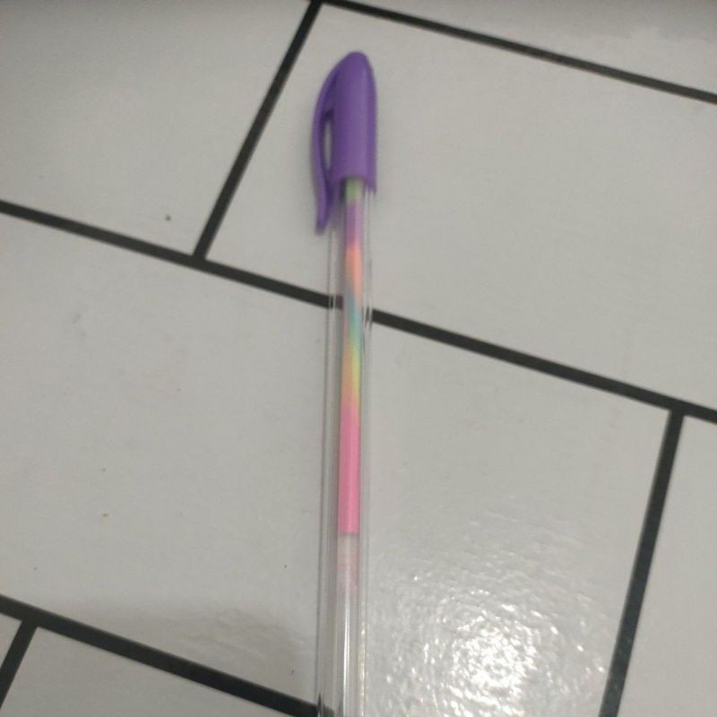 

pena tinta Glitter/gel pen pelangi