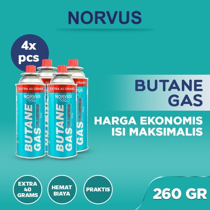 BUTANE GAS BUNDLING 4X 260G - NORVUS