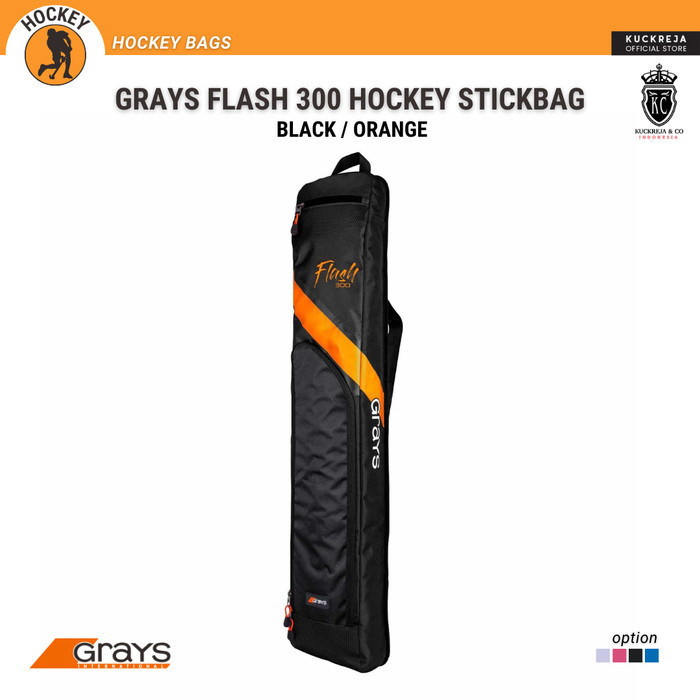 Grays Flash 300 Hockey Stickbag - BLACK ORANGE