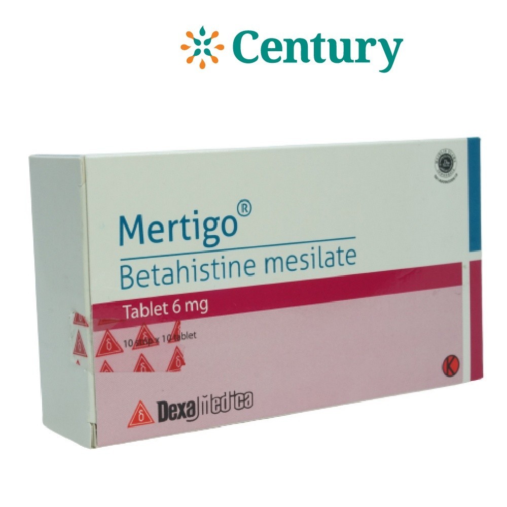 MERTIGO 6 MG 1 STRIP 10 TABLET / PUSING / VERTIGO / VERTIGO PERIFER / OBAT VERTIGO