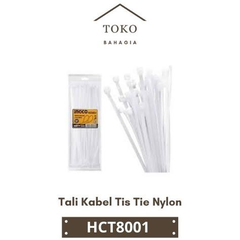 

Tali Kabel Tis Tie Nylon (80Cm Putih)100-Pcs Cable Ties Ingco Hct8001 Kualitas Premium