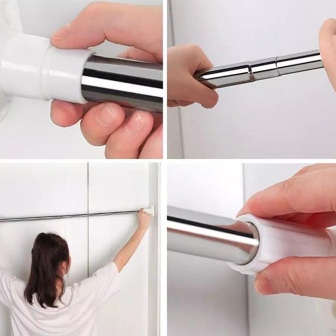 Tiang Fleksibel Tiang Pintu Tiang Gorden Tiang Jemuran Besi Penyangga