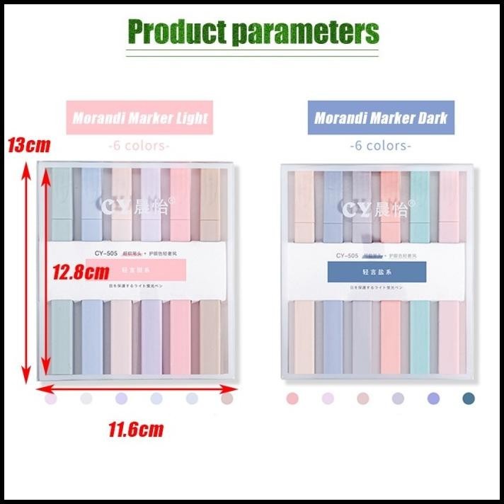 

DISKON HIGHLIGHTER MORANDI SET MARKER PEN COLOUR SPIDOL WARNA WARNI 6 PCS !!!!!!!