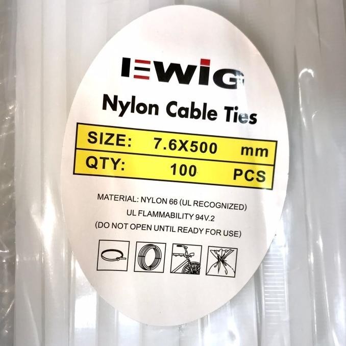 

Kabel Ties Merk Ewig 500X7,6 Mm @ 100 Pcs Kualitas Premium