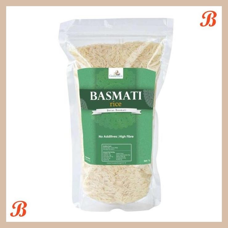 

| HOF | GRAINS N CO BASMATI RICE ( BERAS BASMATI ) 1 KG