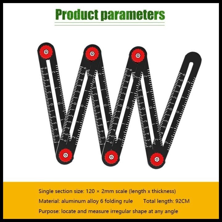 

TERBARU PENGGARIS LIPAT TEMPLATE PELUBANG KERAMIK GRANIT MARMER SIX FOLD RULER !!!!