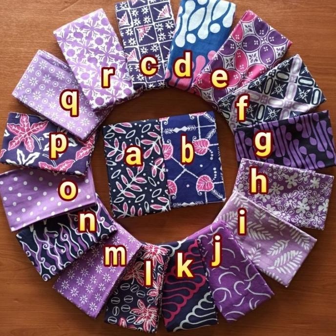 Special - kain batik cap pekalongan serian ungu