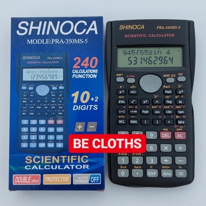 

Miliki - Shinoca PRA-350MS-5 Kalkulator Ilmiah 240 fungsi Like Casio FX 350 MS - KK 82MS !!