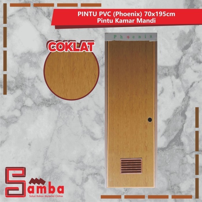 Terlaris PINTU PVC 70x195 cm phoenix / pintu kamar mandi