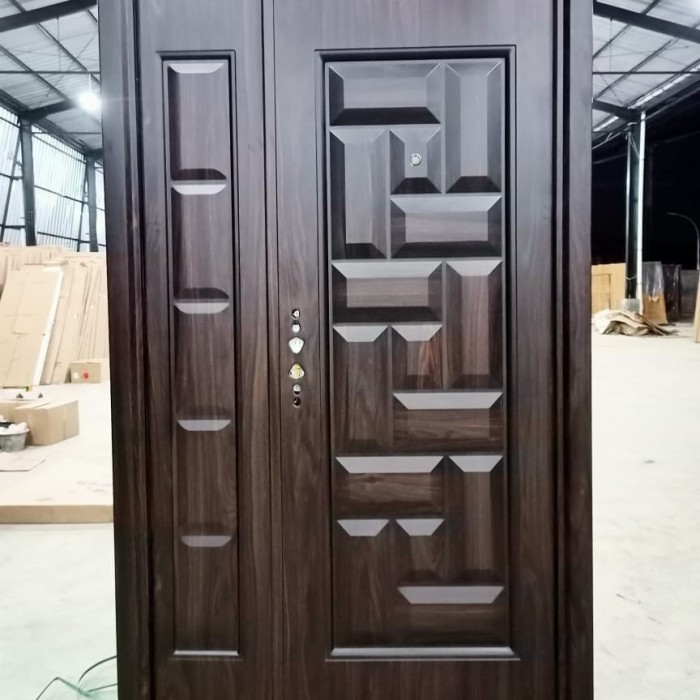 Terlaris Pintu Baja Fortress JBS Prime Mother Son Besar Kecil Utama Motif Kotak