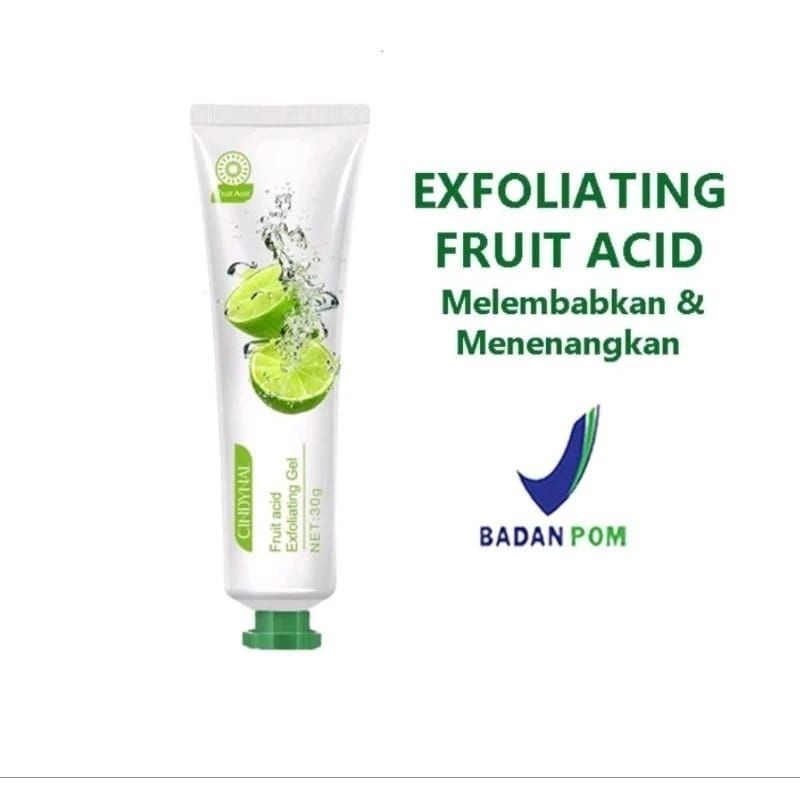 CINDYNAL FRUIT ACID EXFOLIATING GEL SCRUB BPOM