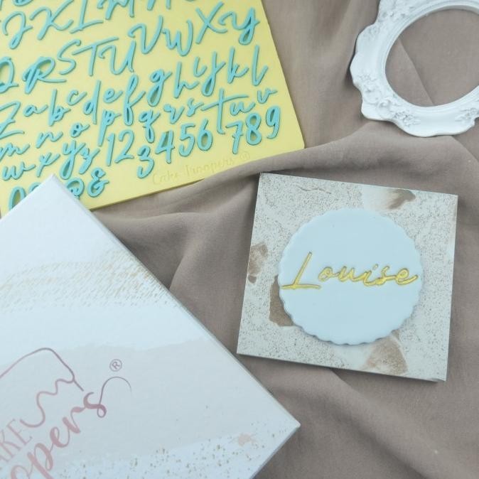 

COD !!! LOUISE ALPHABET STAMP BY CAKE TROOPERS PACKING AMAN