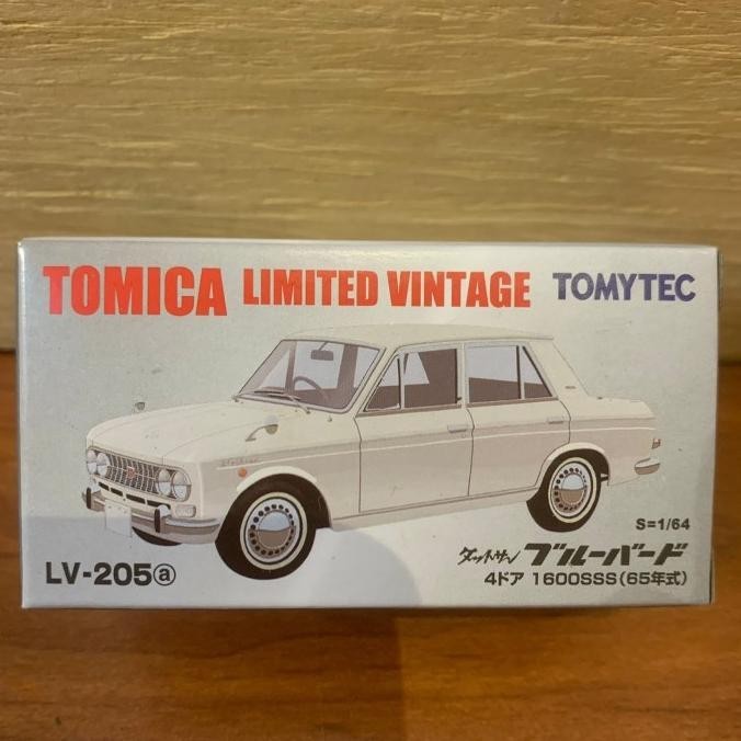 TOMICA LIMITED VINTAGE LV-205a DATSUN BLUEBIRD 1600SSS WHITE TOMICA