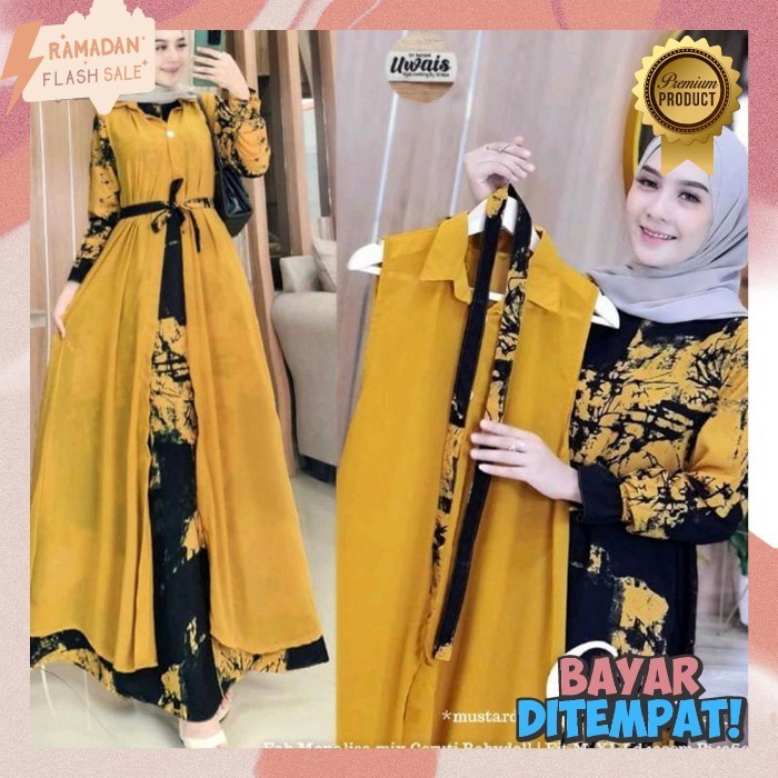 Baju Muslim Wanita Terbaru 2024 Games Dewasa Busui Tunik Brokat Gamis Jumbo Perempuan Longdress Maxi