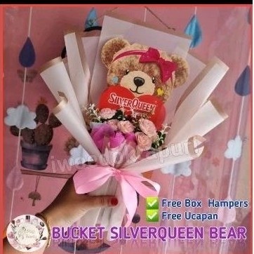 

UGQ SILVERQUEEN LOVE BUCKET BUNGA CHOCOLATE 3X30G DAN PROMO VALENTINE DAY DAN CASHEW BUY 1 GET 1