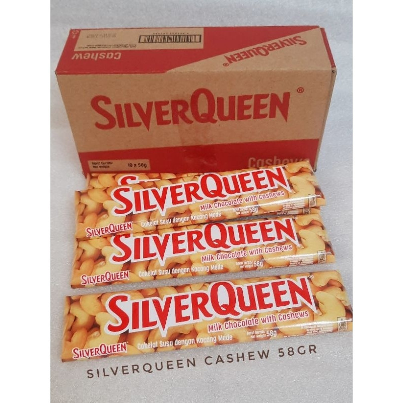 

J12 COKELAT SILVERQUEEN CASHEW 58GR/SILVERQUEEN EDISI VALENTINE DAY 2X58GR CX2